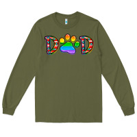 Army Green dad lgbt Long Sleeve Tee - CowhideDigitalArt