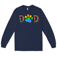 Navy dad lgbt Long Sleeve Tee - CowhideDigitalArt