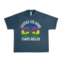 Midnight Navy laissez les bons temps rouler gift mardi gras masquerade t shirt Urban Heavy Tee - linhVisuals
