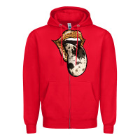 Red Western Leopard Cowhide Tongue Zipper Hoodie - Jasminsmagicworld