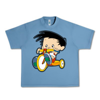 Pebble Blue bobby on his bike   bobbys world Urban Heavy Tee - linhVisuals