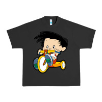 Pigment Black bobby on his bike   bobbys world Urban Heavy Tee - linhVisuals