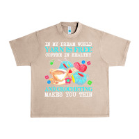 French Oak yarn t  shirt in my dream world yarn is free, coffee is healthy and cr Urban Heavy Tee - linhVisuals