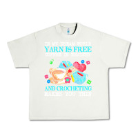 Pistachio yarn t  shirt in my dream world yarn is free, coffee is healthy and cr Urban Heavy Tee - linhVisuals