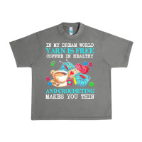 Tornado yarn t  shirt in my dream world yarn is free, coffee is healthy and cr Urban Heavy Tee - linhVisuals