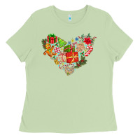 Matcha merry Christmas heart Ladies Tee - CowhideDigitalArt