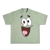 Oil Green sponge.bob squa.re.pants patrick face portrait Urban Heavy Tee - linhVisuals