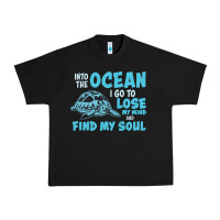 Black into the ocean i go to find my soul Urban Heavy Tee - linhVisuals