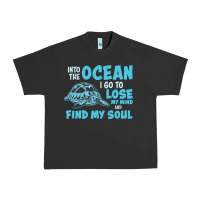 Pigment Black into the ocean i go to find my soul Urban Heavy Tee - linhVisuals