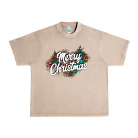 French Oak Merry Christmas Urban Heavy Tee - CowhideDigitalArt