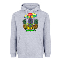 Heather Grey hello summer pineapples Heavyweight Hoodie - RanaPortraitStore