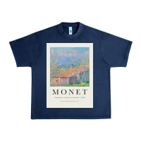 Navy Claude Monet 1888 Urban Heavy Tee - linhVisuals