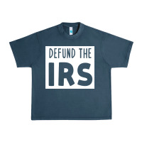 Midnight Navy defund the irs Urban Heavy Tee - linhVisuals