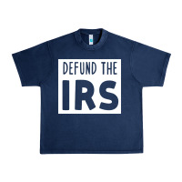 Navy defund the irs Urban Heavy Tee - linhVisuals