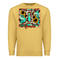 Antique Gold gemini turquoise cowhide Premium Sweatshirt - RanaPortraitStore
