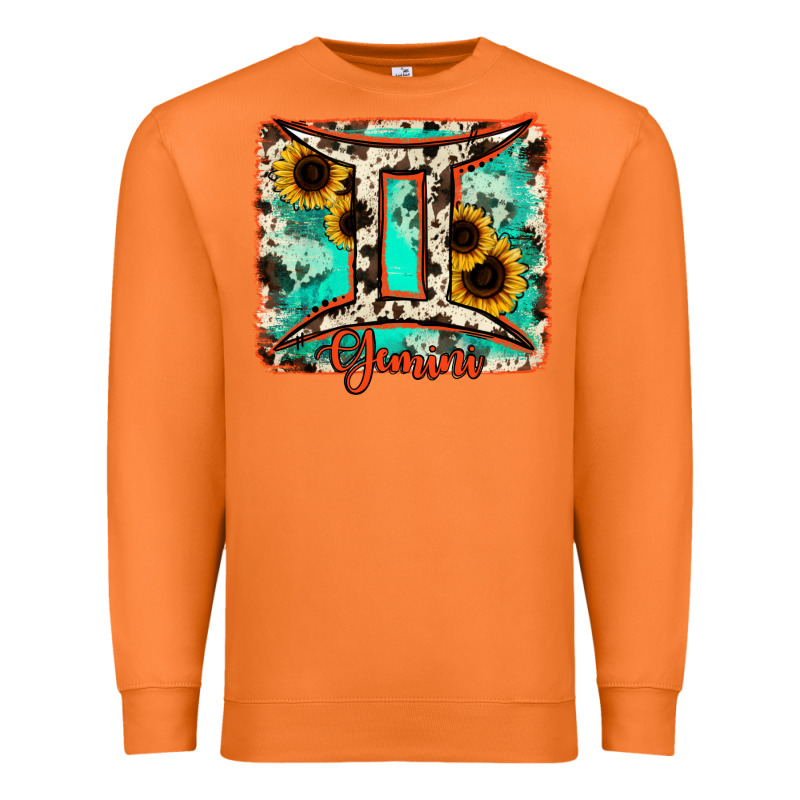 Gemini Turquoise Cowhide Premium Sweatshirt by RanaPortraitStore | Teevron