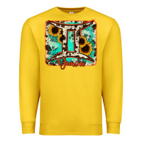 Lemon gemini turquoise cowhide Premium Sweatshirt - RanaPortraitStore