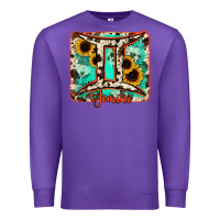 Purple gemini turquoise cowhide Premium Sweatshirt - RanaPortraitStore