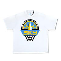 White chicago women sport Urban Heavy Tee - linhVisuals