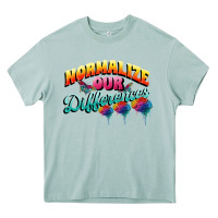 Arona Normalize our differences Autism Heavy Core Tee - FaDigitalArtStudio