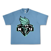 Pebble Blue new york women sport Urban Heavy Tee - linhVisuals