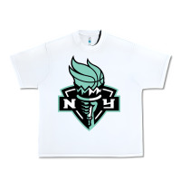 White new york women sport Urban Heavy Tee - linhVisuals