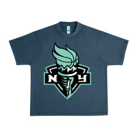 Midnight Navy new york women sport Urban Heavy Tee - linhVisuals