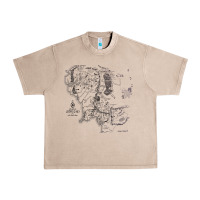 French Oak middle earth map [tw] Urban Heavy Tee - linhVisuals
