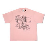 Salmon middle earth map [tw] Urban Heavy Tee - linhVisuals