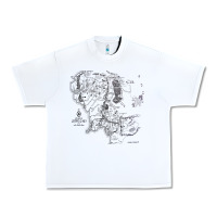 White middle earth map [tw] Urban Heavy Tee - linhVisuals