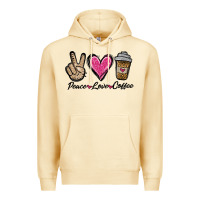 Pina Colada peace love coffee Premium Hoodie - Jasminsmagicworld