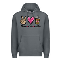 Rock peace love coffee Premium Hoodie - Jasminsmagicworld