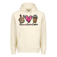Sandshell peace love coffee Premium Hoodie - Jasminsmagicworld