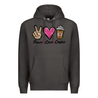 Smoke peace love coffee Premium Hoodie - Jasminsmagicworld