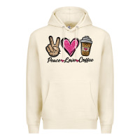 Tofu peace love coffee Premium Hoodie - Jasminsmagicworld
