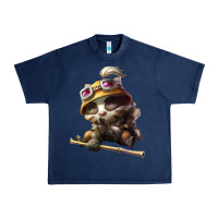 Navy league of legends teemo Urban Heavy Tee - linhVisuals