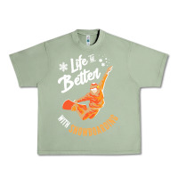 Oil Green snowboard t  shirt snowboarding i snowboarder i winter sports t  shirt Urban Heavy Tee - linhVisuals