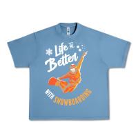 Pebble Blue snowboard t  shirt snowboarding i snowboarder i winter sports t  shirt Urban Heavy Tee - linhVisuals