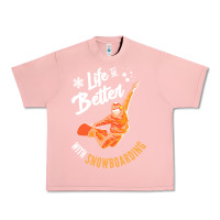 Salmon snowboard t  shirt snowboarding i snowboarder i winter sports t  shirt Urban Heavy Tee - linhVisuals
