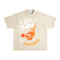 Sandshell snowboard t  shirt snowboarding i snowboarder i winter sports t  shirt Urban Heavy Tee - linhVisuals