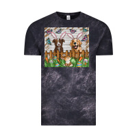 Cloud Black Easter Dog Vintage Tee - CowhideDigitalArt