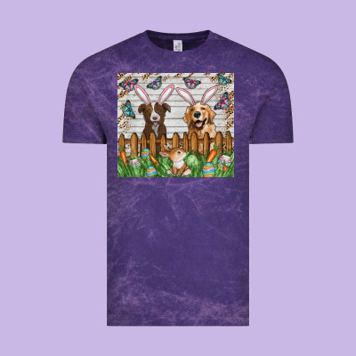 Easter Dog Vintage Tee Designed By Cowhidedigitalart