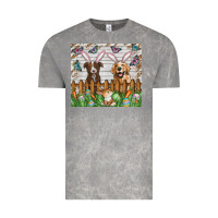 Cloud Rock Easter Dog Vintage Tee - CowhideDigitalArt