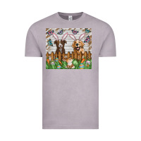 Vintage Zinc Easter Dog Vintage Tee - CowhideDigitalArt