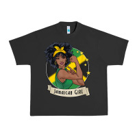 Pigment Black jamaican black woman t shirt jamaica afro girl pride Urban Heavy Tee - linhVisuals