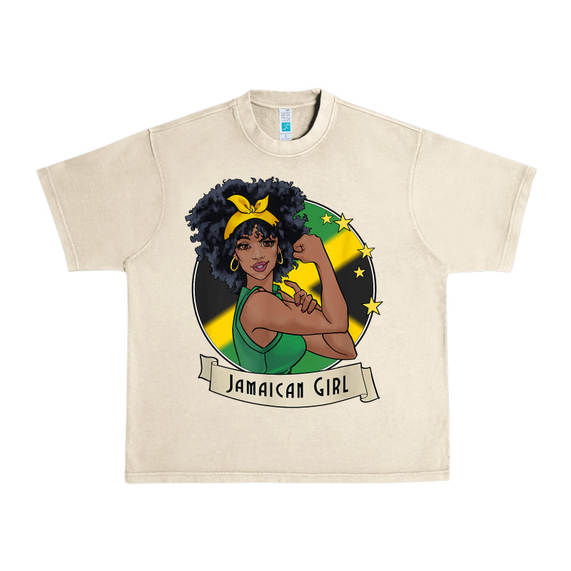 Jamaican Black Woman T Shirt Jamaica Afro Girl Pride Urban Heavy Tee by linhVisuals | Teevron