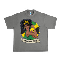 Tornado jamaican black woman t shirt jamaica afro girl pride Urban Heavy Tee - linhVisuals