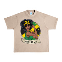 French Oak jamaican black woman t shirt jamaica afro girl pride Urban Heavy Tee - linhVisuals
