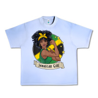 Grape Ice jamaican black woman t shirt jamaica afro girl pride Urban Heavy Tee - linhVisuals