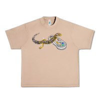 Burro leopard gecko playing video game lizard & reptiles gamers t shirt Urban Heavy Tee - linhVisuals